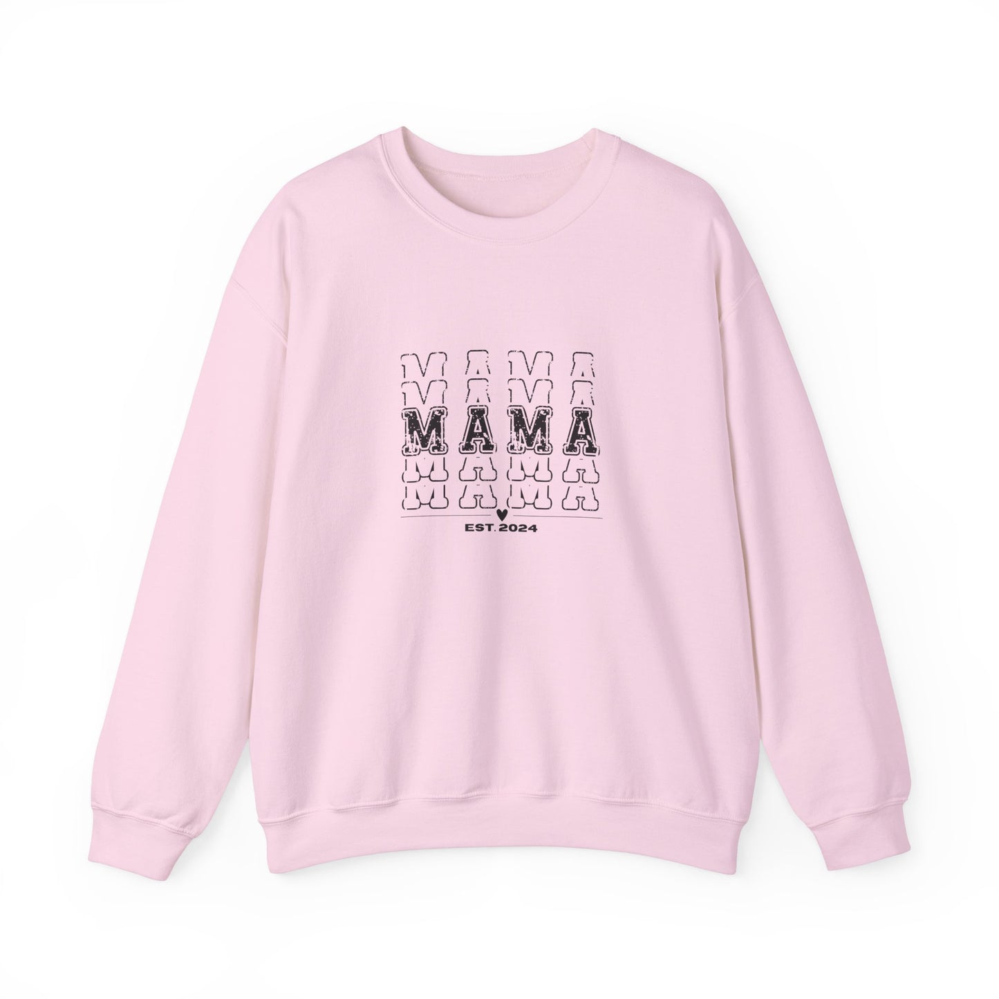 Crewneck Sweatshirt, Mama Vibes 2024 Sweatshirt, Mama Est 2024, Supporting Mamas, Mom Life, Mother's Day Gift, New Mom Gift