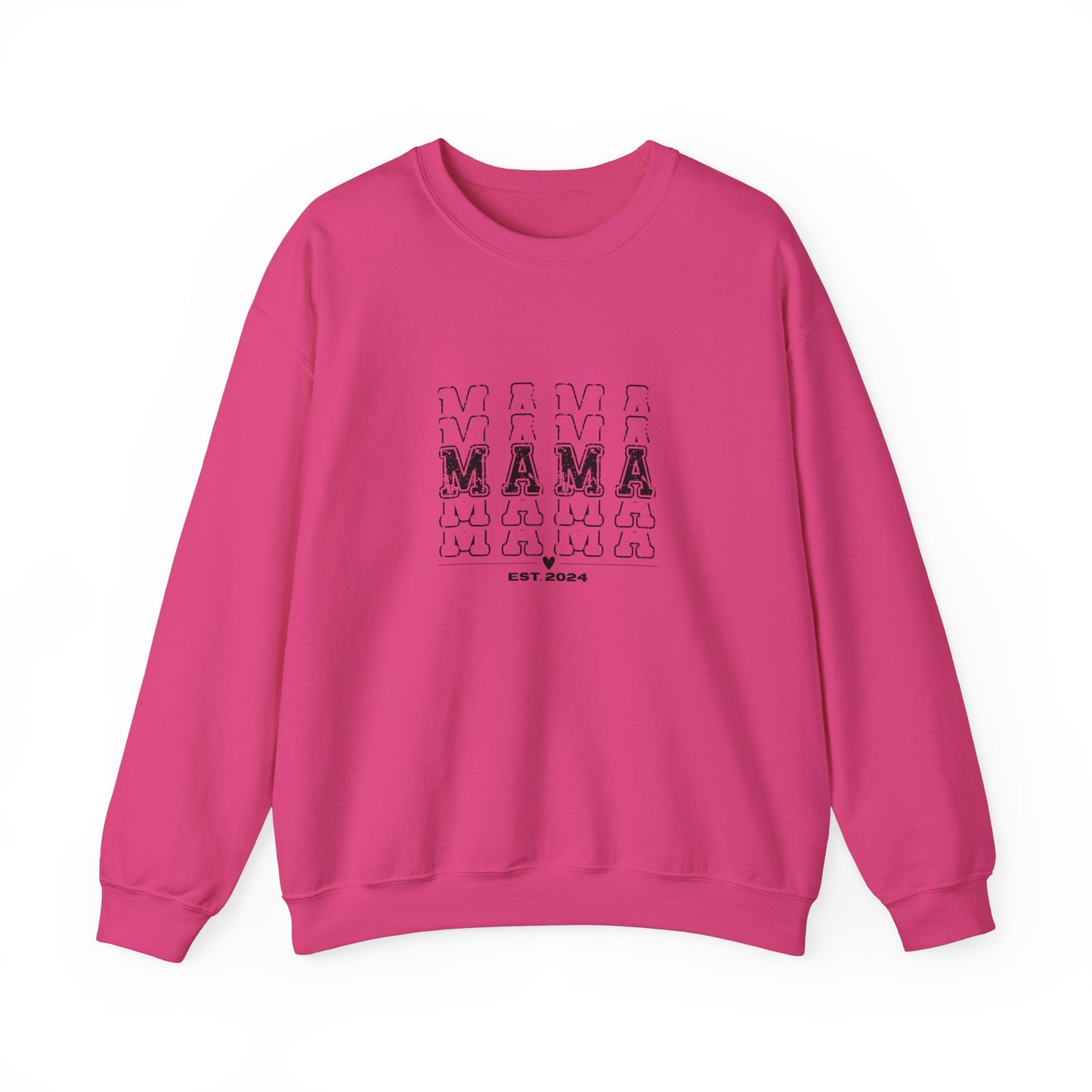 Crewneck Sweatshirt, Mama Vibes 2024 Sweatshirt, Mama Est 2024, Supporting Mamas, Mom Life, Mother's Day Gift, New Mom Gift