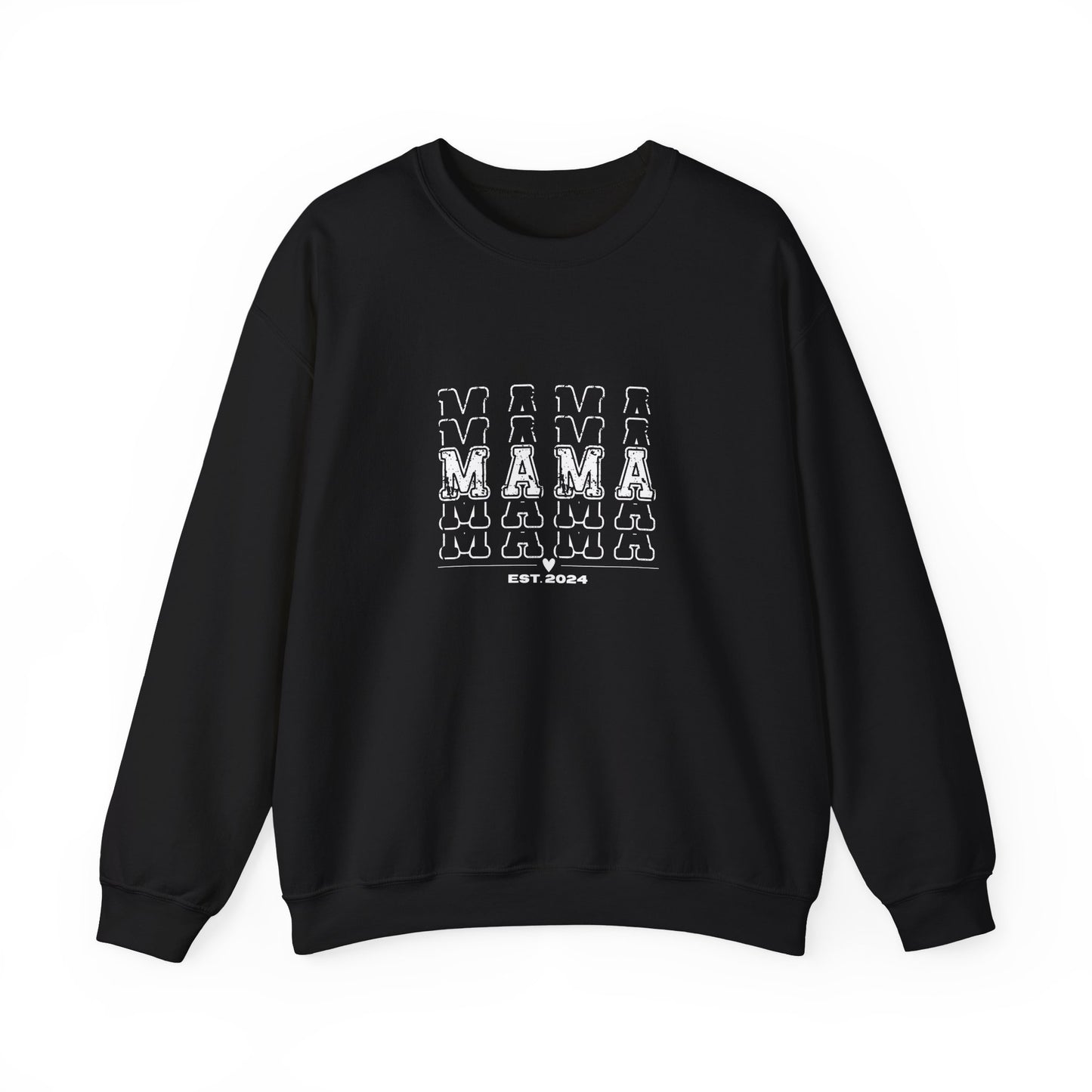 Crewneck Sweatshirt, Mama Vibes 2024 Sweatshirt, Mama Est 2024, Supporting Mamas, Mom Life, Mother's Day Gift, New Mom Gift